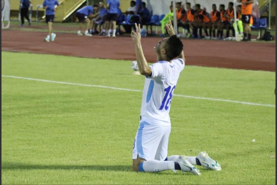 Óscar Santis le dio el gol del empate a Guatemala. (Foto: Fedefut)