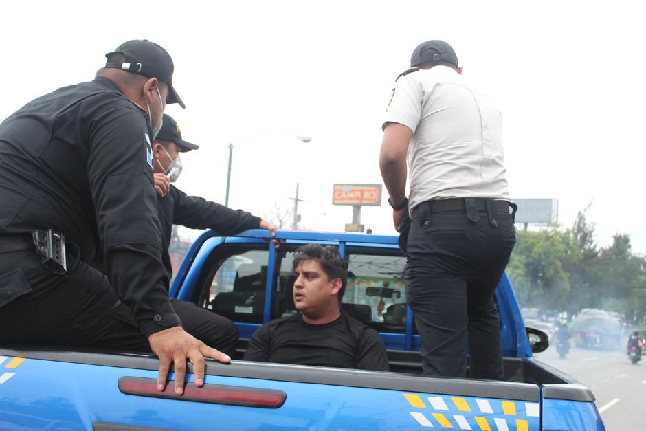 Michael Castillo, estudiante de Agronomía en la Usac, fue detenido por agentes de la PNC. (Foto: Cortesía Simón Antún)