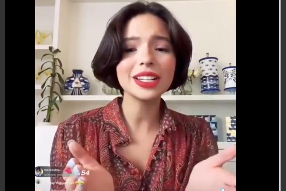 Ángela Aguilar transmitió en vivo en Tik Tok por primera vez. (Foto: Captura de pantalla)