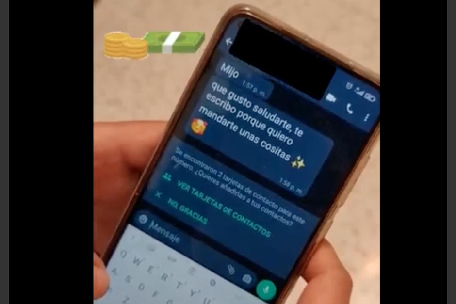 Ahora los estafadores usan las aplicaciones de los teléfonos celulares para captar víctimas. (Foto: captura de pantalla)