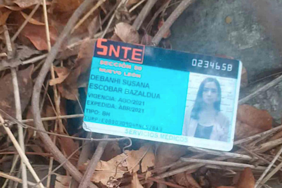 encuentran credencial de Debanhi en un complejo de apartamentos de Monterrey, a 20 kilómetros de donde se halló el cuerpo. (Foto: Oficial)