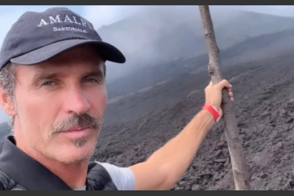 Leonardo García ascendió al volcán Pacaya este domingo 29 de mayo de 2022. (Foto: Instagram/Leonardo García)
