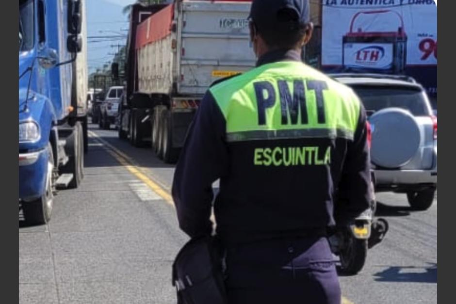 El incidente entre un agente de PMT de Escuintla y un ciudadano quedó grabado. (Foto ilustrativa: PMT Escuintla)