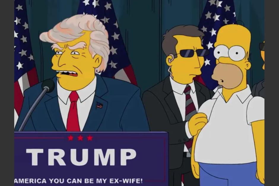 Los Simpson predijeron la candidatura de Donald Trump en 2024, en un cortometraje lanzado en 2015. (Foto: CinemasComics)