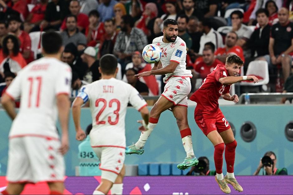 En un partido intenso, Dinamarca y Túnez empataron a cero goles. (Foto: AFP)