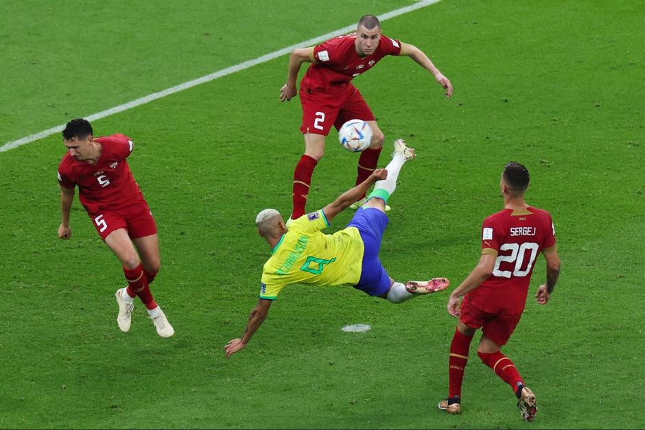 Richarlison marcó un doblete para la victoria de Brasil sobre Serbia en Qatar 2022. (Foto: AFP)