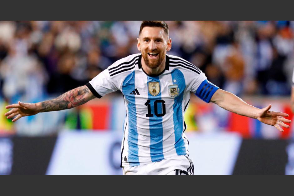 Así fue la primera anotación de Leo Messi en el partido que se disputa ante México este sábado. (Foto: AFP)