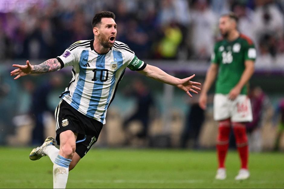 Esta fue la reacción de Leo Messi tras el triunfo de Argentina ante México, en Qatar 2022. (Foto: AFP)