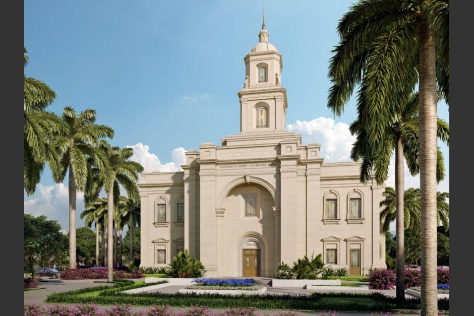 Representación del Templo de Miraflores, anunciado para construirse en Guatemala. (Foto: The Church News)