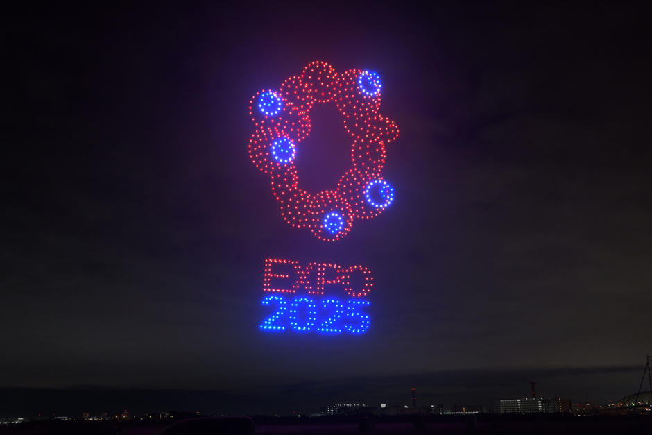 Show de drones en Japón anuncia Expo 2025 donde estará Guatemala