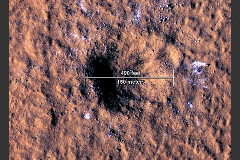 Una grata sorpresa se llevaron los científicos de la NASA que estudiaron Marte al percibir el impacto de un&nbsp;meteorito&nbsp;sobre el planeta rojo. (Foto: AFP)