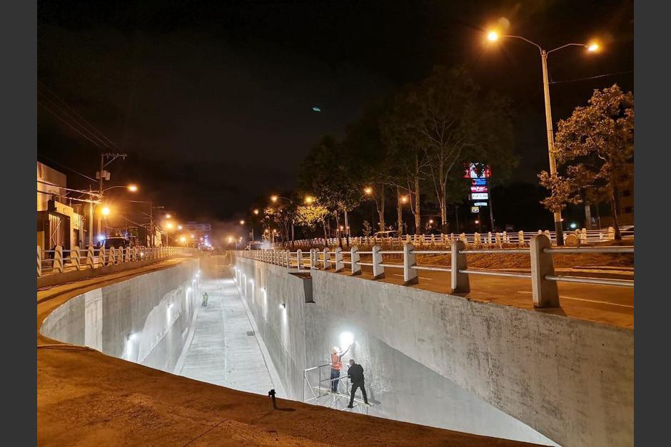 El paso a desnivel de la Avenida Petapa estará habilitado el 5 de septiembre. (Foto: Muni Guate)&nbsp;