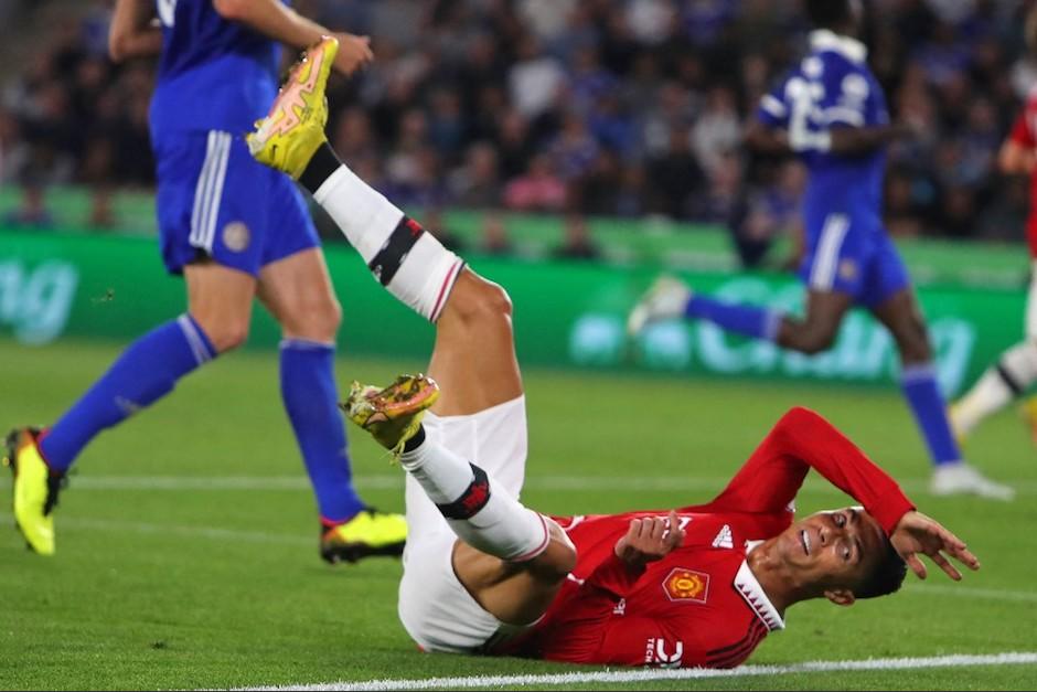 Cristiano Ronaldo jugó como titular con el Manchester United, pero su equipo cayó derrotado ante la Real Sociedad. (Foto: AFP)