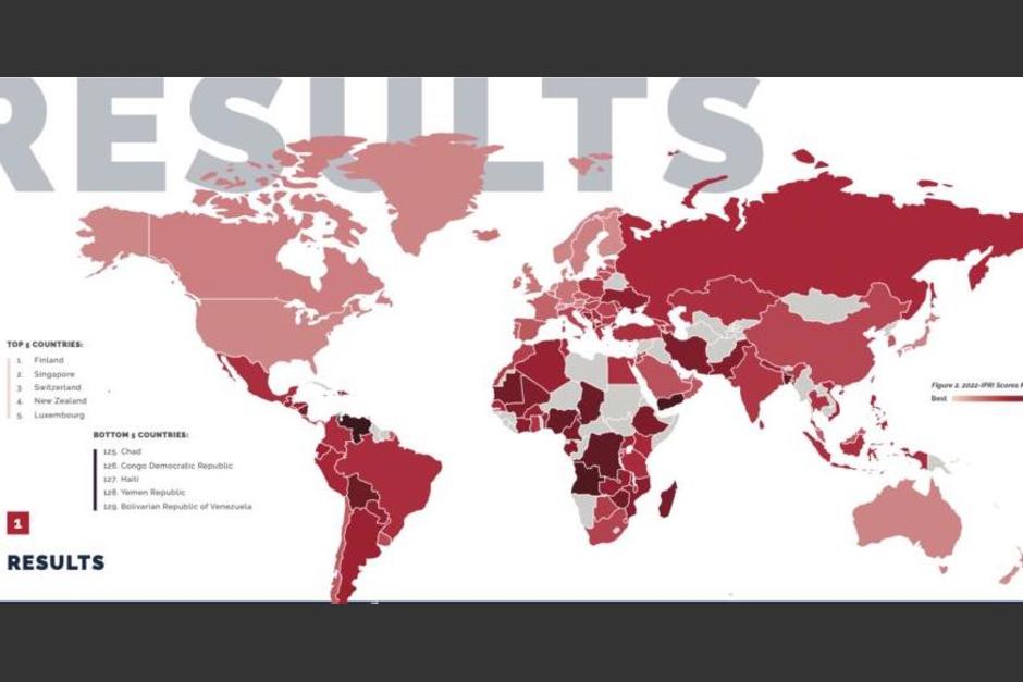 129 países fueron evaluados en el Indice de Derechos de Propiedad. (Foto: captura de pantalla)