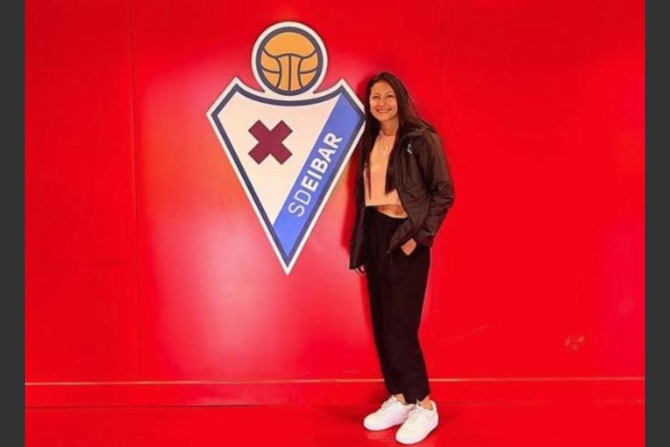 Andrea Álvarez marca su primer anotación con el Éibar Femenino. (Foto: Instagram)