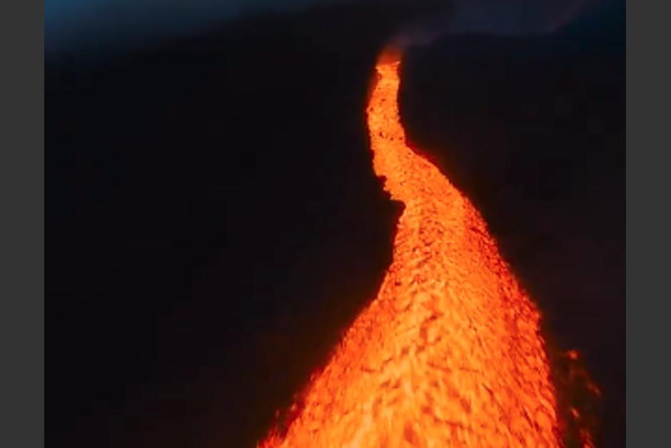 El canal estadounidense, Discovery, destacó una toma aérea del Volcán de Pacaya. (Foto: captura video)