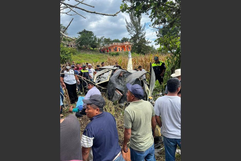 Reportan la caída de un helicóptero en Los Cerritos, Joyabaj en el departamento de El Quiché. (Foto: @Knal4quiche)