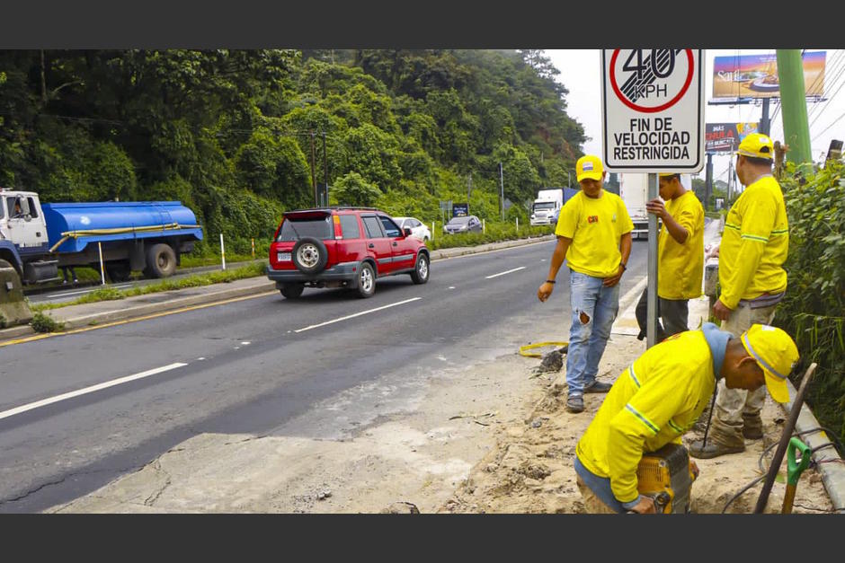 Este viernes 30 de septiembre inician los cierres en el kilómetro 11.5 de la ruta que conduce hacia El Salvador por trabajos en las grietas. (Foto: Covial)