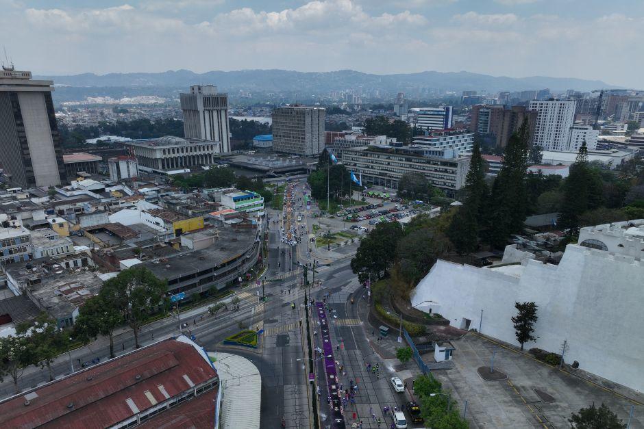 Varios sectores en la ciudad capital han sido captados con poca afluencia vehicular. (Foto: MuniGuate)