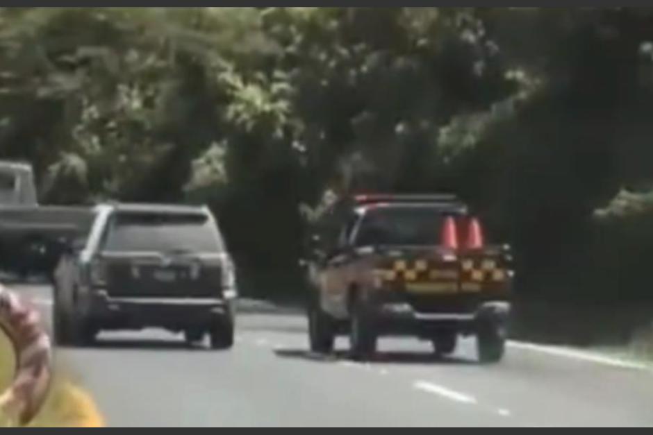 La persecución de un conductor en Carretera a El Salvador se hizo viral en redes sociales. (Foto: captura de video)