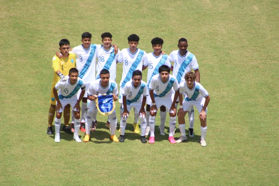 La selecciÃ³n sub-15 de Guatemala en el campeonato de Concacaf 2023. (Foto: Fedefut)