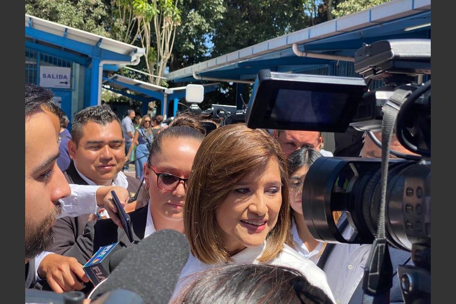 La vicepresidenciable del Movimiento Semilla, Karin Herrera, ya emitió su voto. (Foto: Movimiento Semilla)