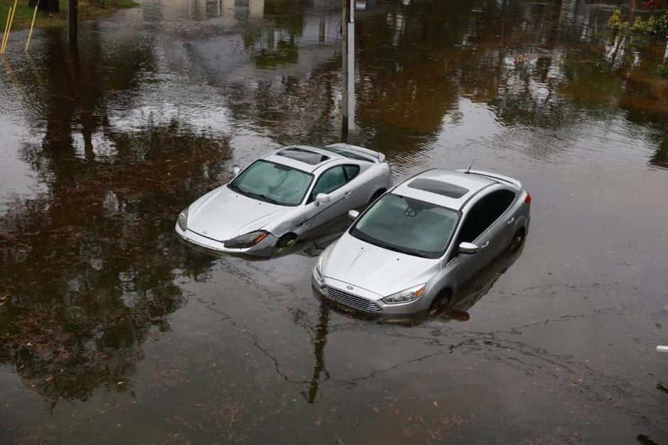 &nbsp;El huracán Idalia al llegar a Florida ha tomado fuerza. (Foto: AFP)