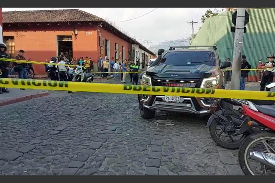 Un ataque armado se produjo en la ciudad colonial de la Antigua Guatemala. (Foto: Cortesía)