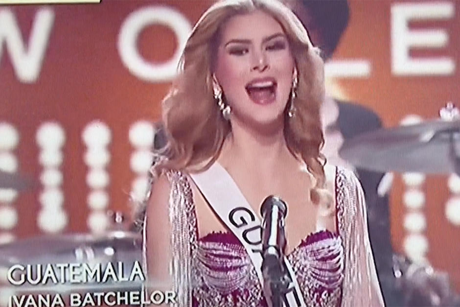Ivana Batchelor se presentó con energía en la gran final de Miss Universo. (Foto: captura de pantalla)