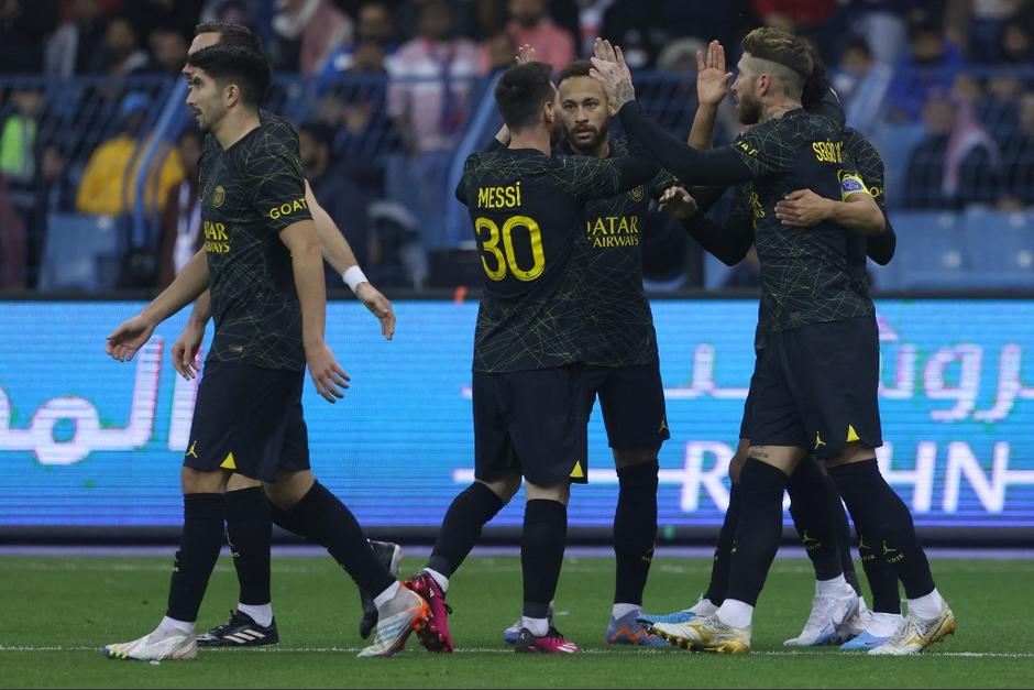 El PSG liderado por Lionel Messi se quedó con la victoria en el encuentro amistoso ante el&nbsp;Riyadh All-Stars. (Foto: AFP)
