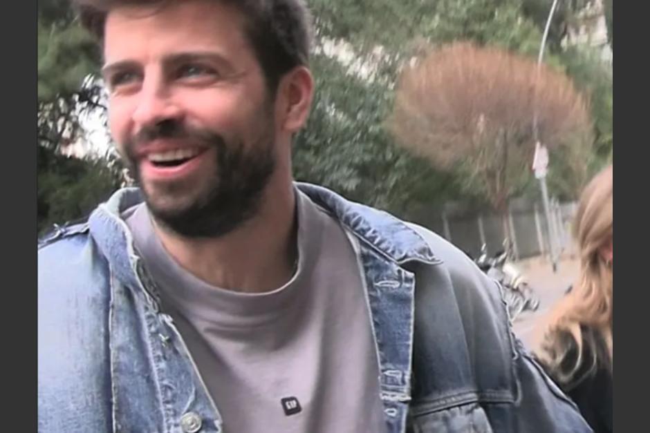 Gerard Piqué salió huyendo de casa de Shakira tras ir a dejar a sus hijos. (Foto: captura de video)