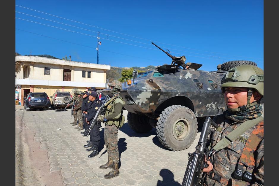 El conflicto histórico entre ambos municipios se reavivó este viernes con un intercambio de disparos.&nbsp; (Foto: Ejército de Guatemala)&nbsp;