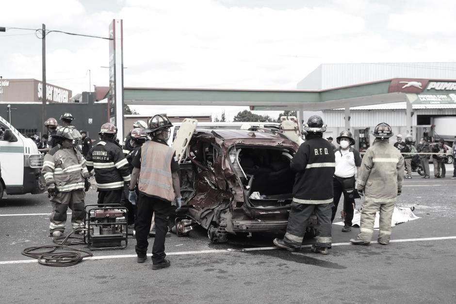 Accidente de tránsito en la ruta Interamericana deja 5 personas fallecidas. (Foto: Bomberos Voluntarios)