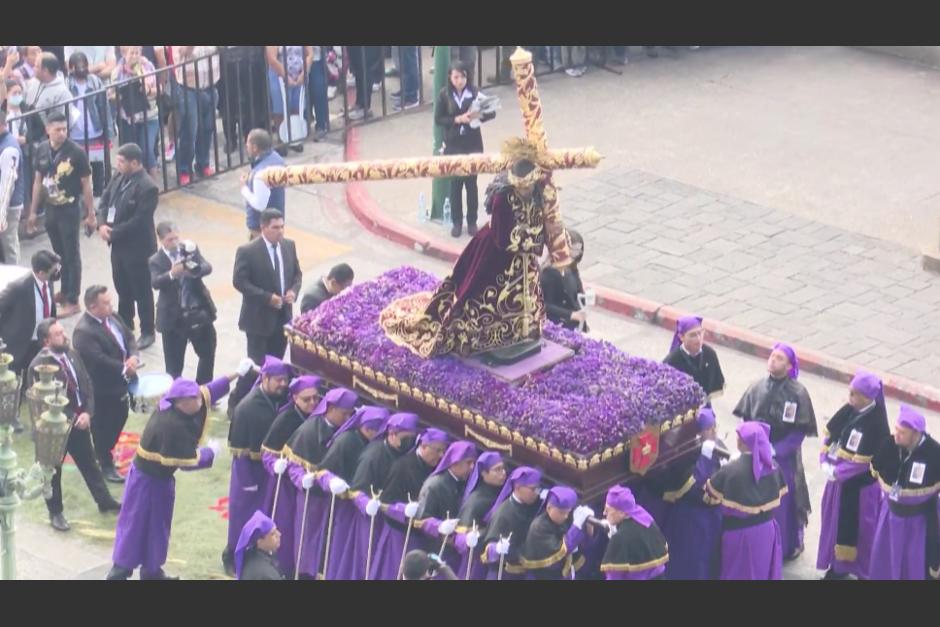 Con una representación de la procesión del Domingo de Ramos inicia el acto oficial par declarar la Semana Santa como Patrimonio de la Humanidad. (Foto: captura de pantalla)