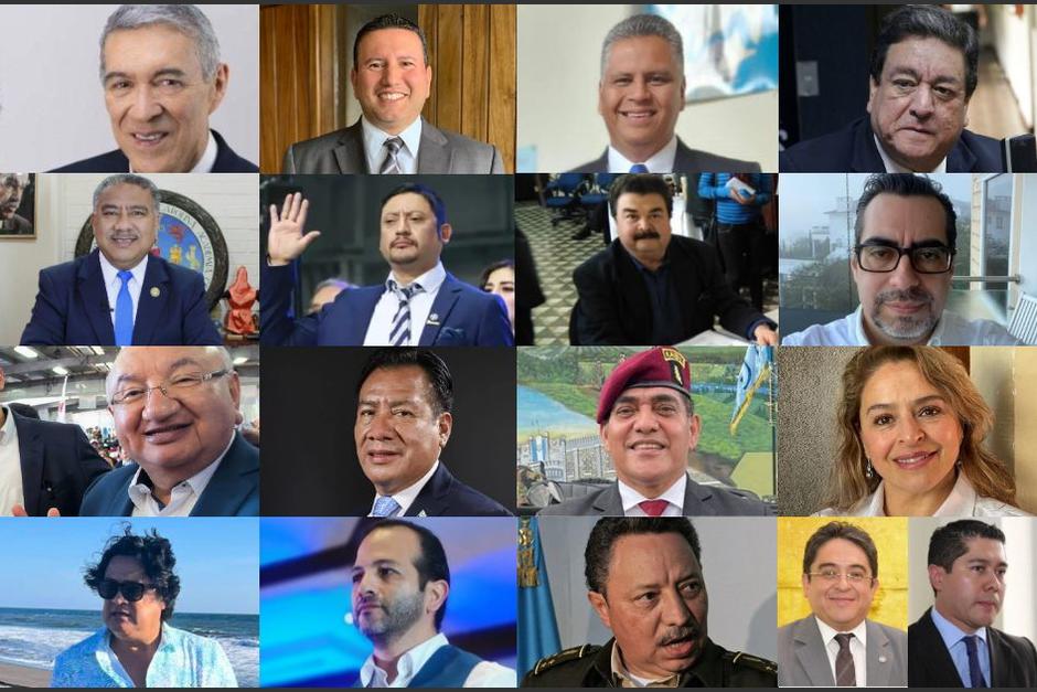 Ellos son los candidatos que competirán por la vicepresidencia en las Elecciones Generales 2023. (Foto: Soy502)