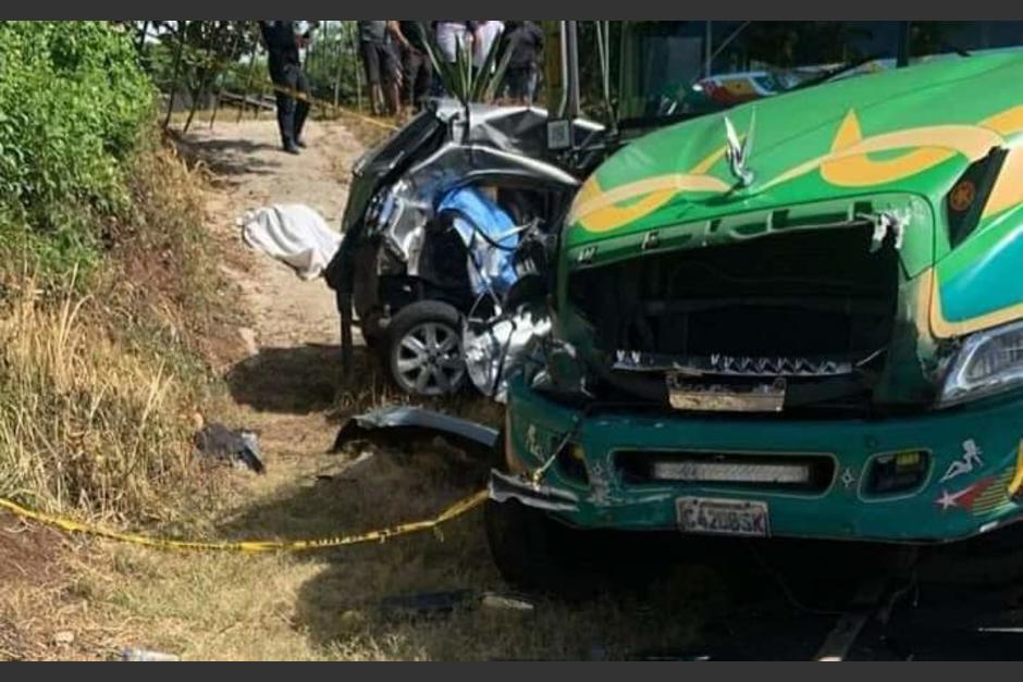 Un accidente de tránsito ocurrió en Jutiapa, una familia falleció. (Foto: RRSS)