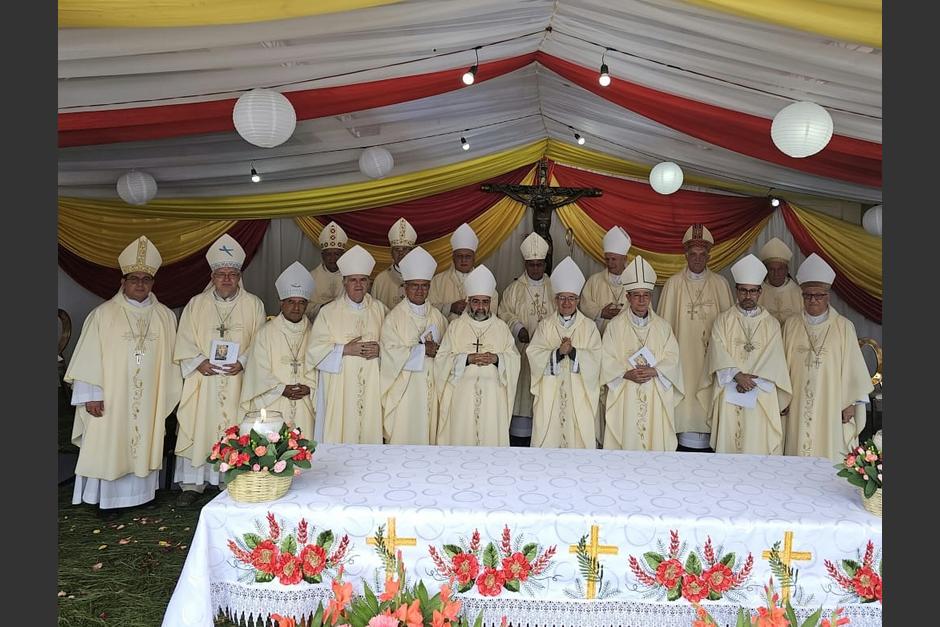 Los Obispos de la Conferencia Episcopal de Guatemala. (Foto: Facebook CEG)