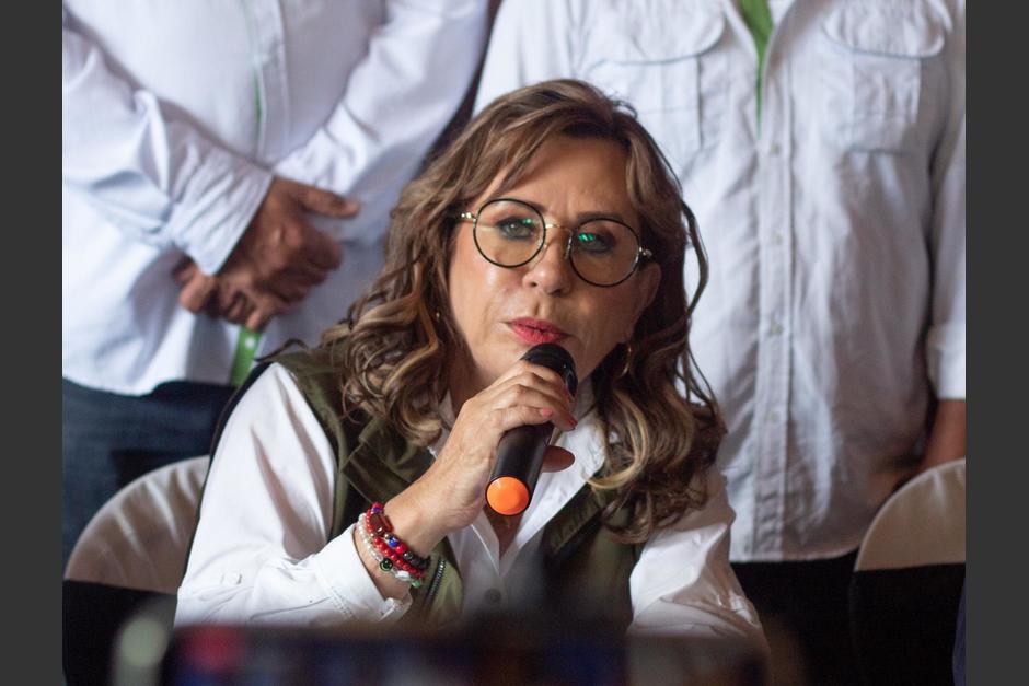 Sandra Torres iniciará su campaña electoral la tarde del sábado 15 de julio. (Foto: UNE)