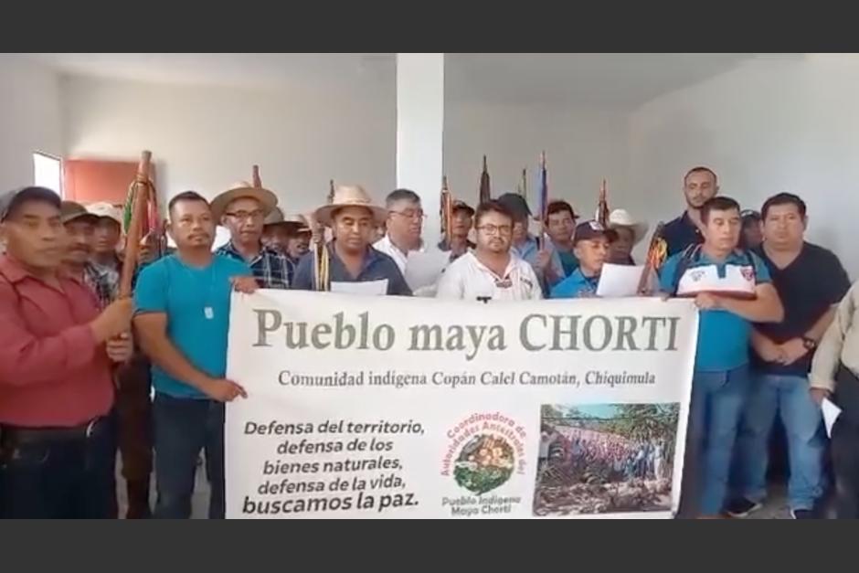 El Pueblo Maya Chortí se declara en asamblea permanente por las recientes acciones en el proceso electoral. (Foto: captura de video/Impacto de Oriente GT)