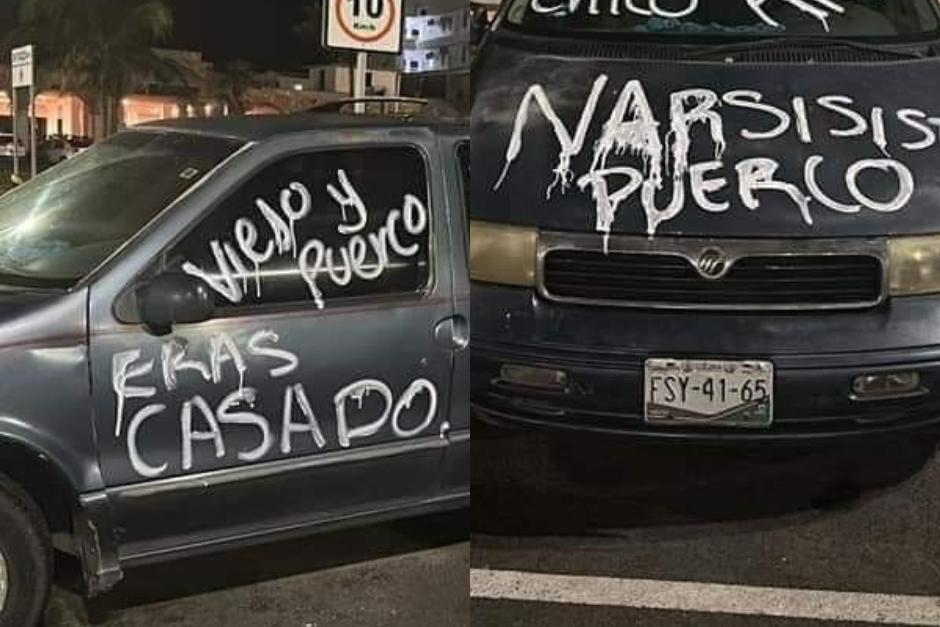 Así encontraron el auto de un hombre en México. (Foto: Redes sociales)