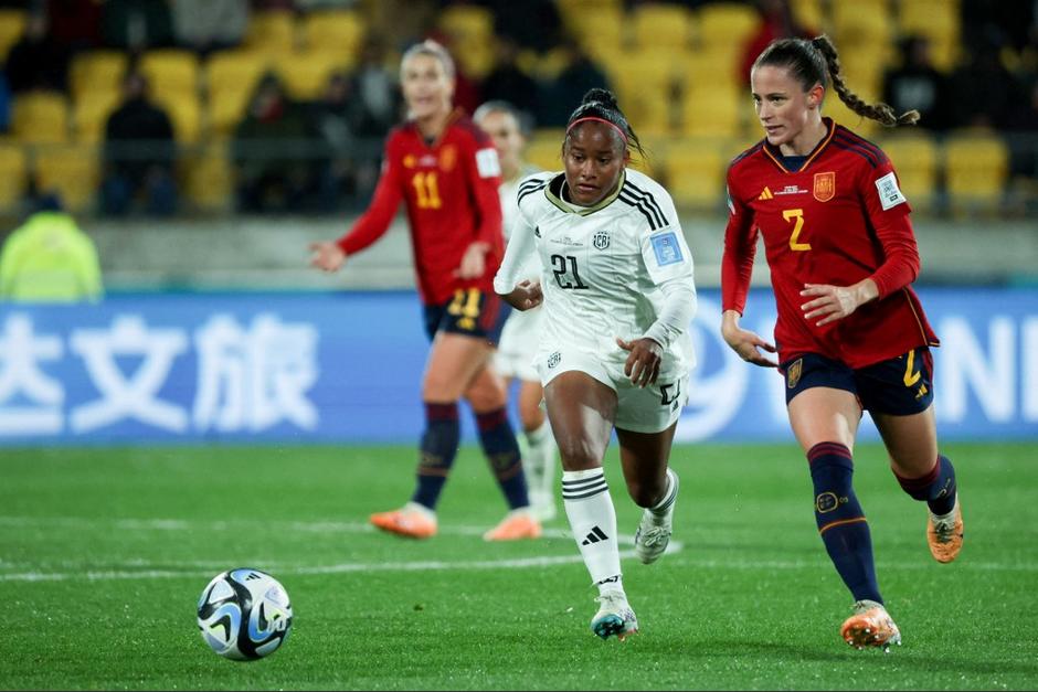 España derrotó 3-0 a Costa Rica en la primera jornada del Grupo C en el Mundial Femenino. (Foto: AFP)