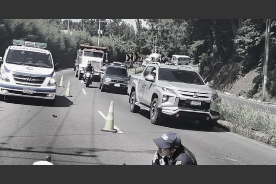 Una persona murió en un accidente de tránsito ocurrido en el kilómetro 27.5 de la ruta al Salvador. (Foto: Bomberos Municipales Departamentales)