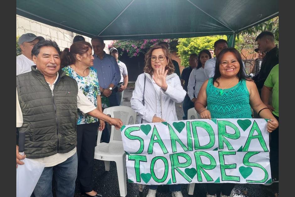 Sandra Torres reanudó su campaña electoral el 15 de julio. (Foto: Cortesía)&nbsp;