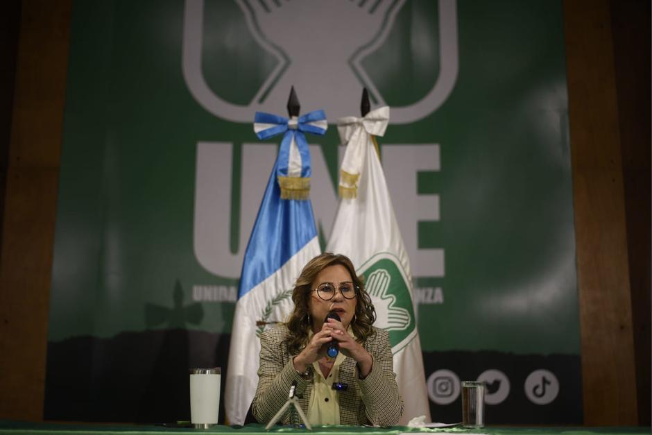 Sandra Torres, de la UNE, pasó a segunda vuelta electoral. (Foto: Wilder López/Soy502)