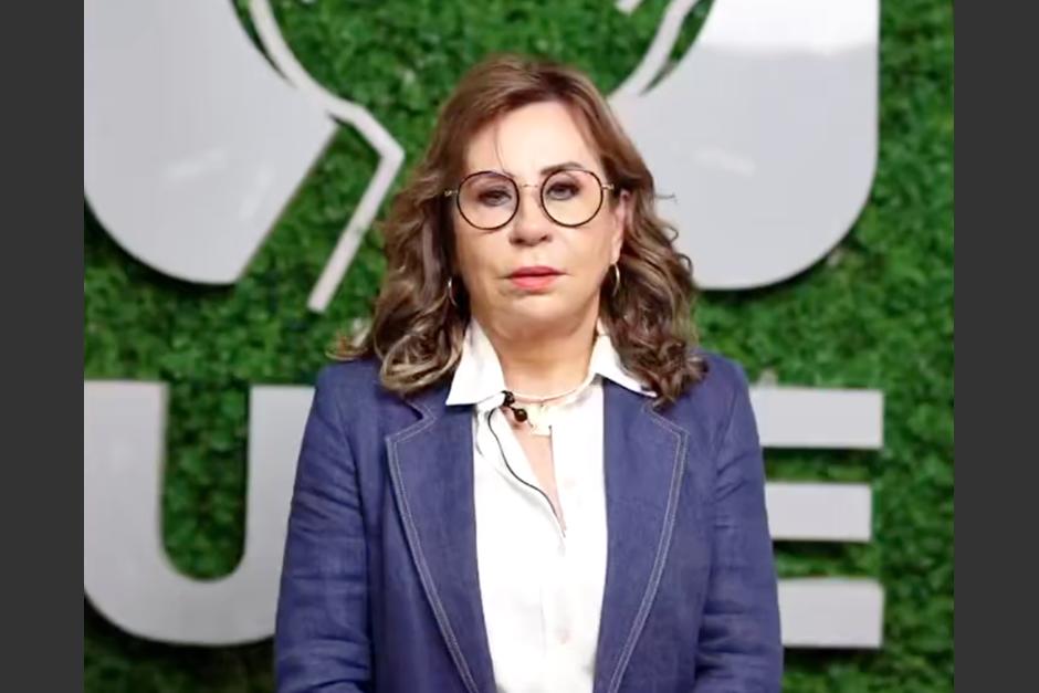 La candidata a la presidencia por el partido UNE, Sandra Torres se refirió al matrimonio igualitario e incluso citó la biblia. (Foto: captura de video)