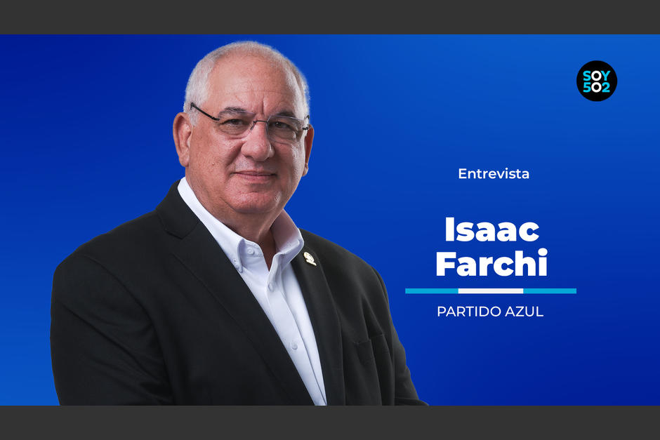 El candidato presidencial del partido Azul, Isaac Farchi. (Foto: Wilder López/Soy502)