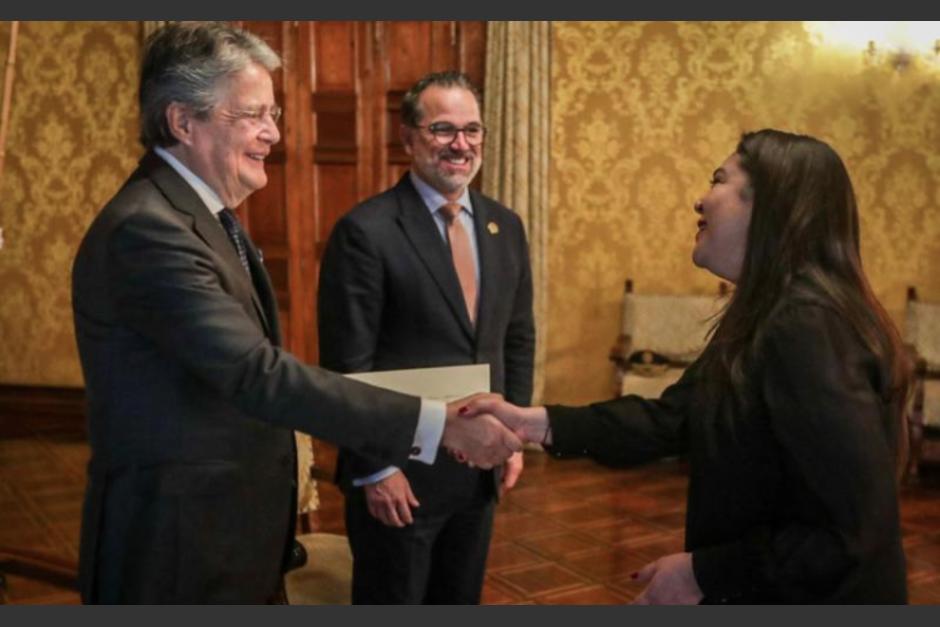 La diplomática se fue de España e inicia su labor en Ecuador (Foto: Gobierno de Guatemala)