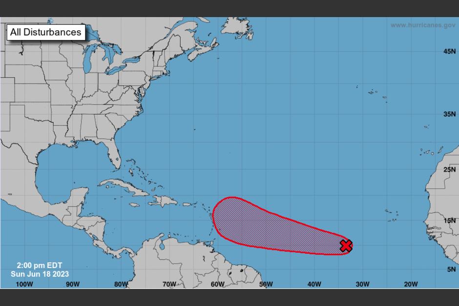Un depresión tropical se está formando en el Atlántico. (Foto: NOAA)