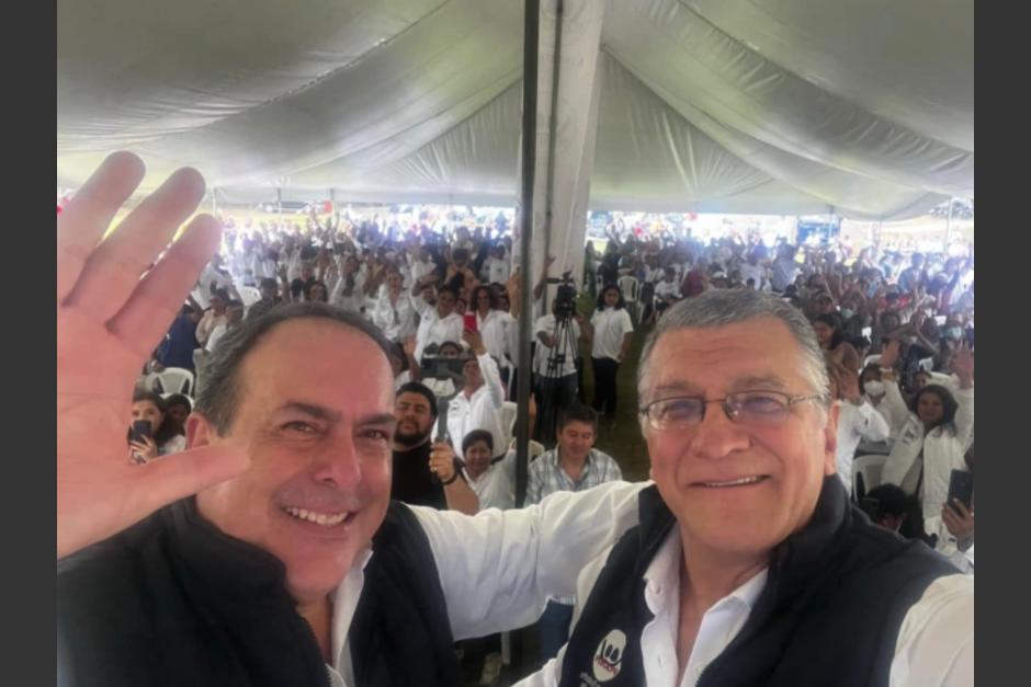 Óscar Castañeda y Luis Adrián Ruiz fueron proclamados como candidatos a la presidencia y vicepresidencia el 4 de abril. (Foto: Archivo/Soy502)