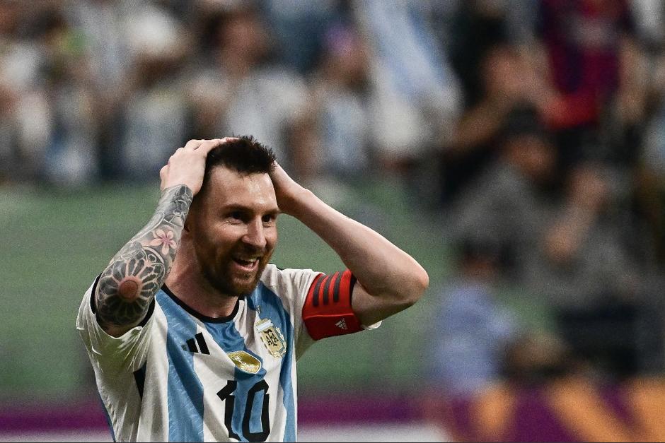 Leo Messi con la selección de Argentina. (Foto: AFP)